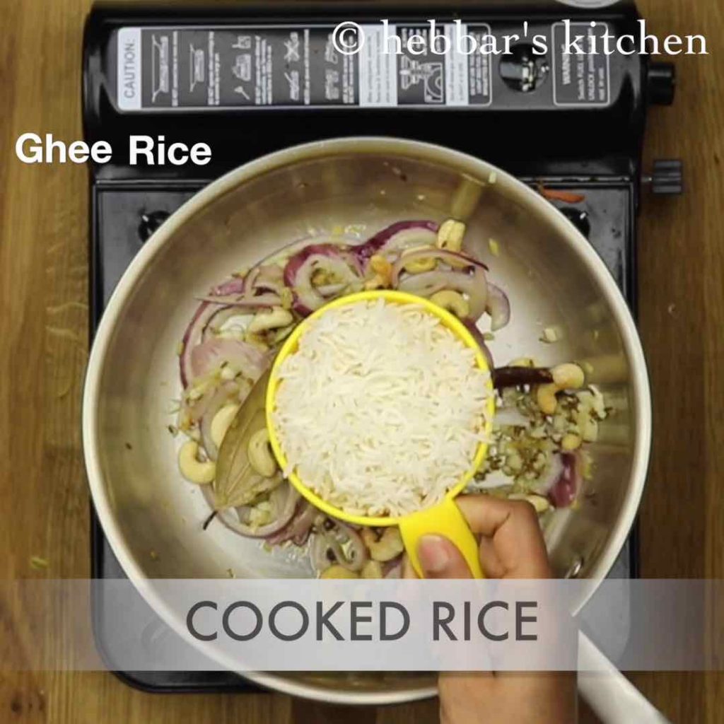 pan fry ghee rice