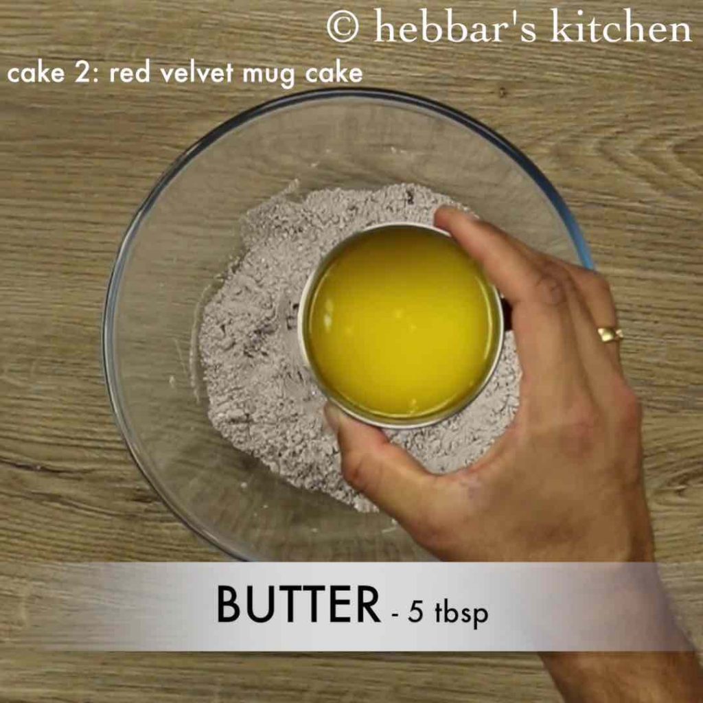 eggless red velvet mug cake recipe