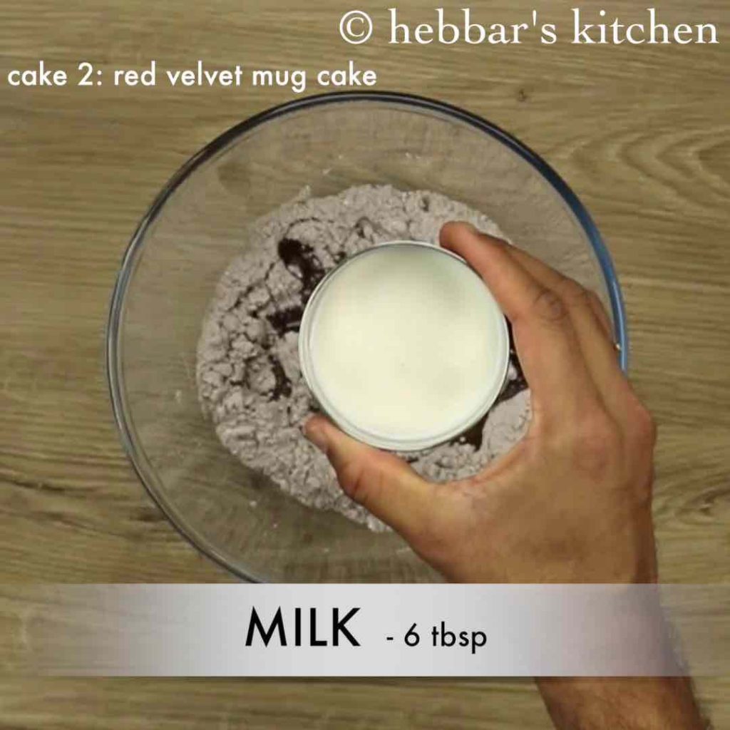 eggless red velvet mug cake recipe