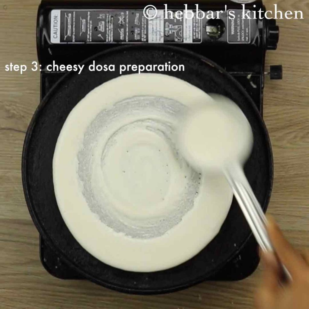 how to make cheese dosa