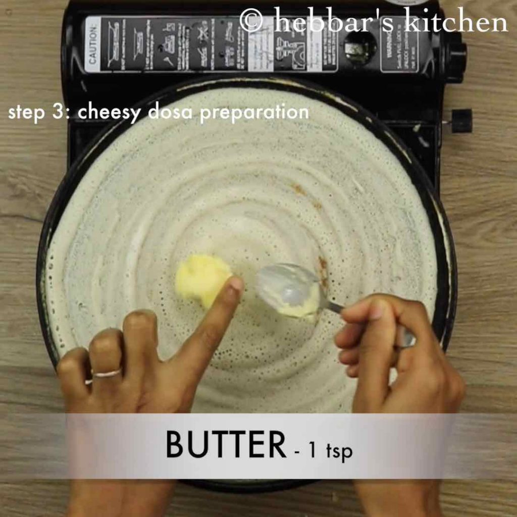 how to make cheese dosa