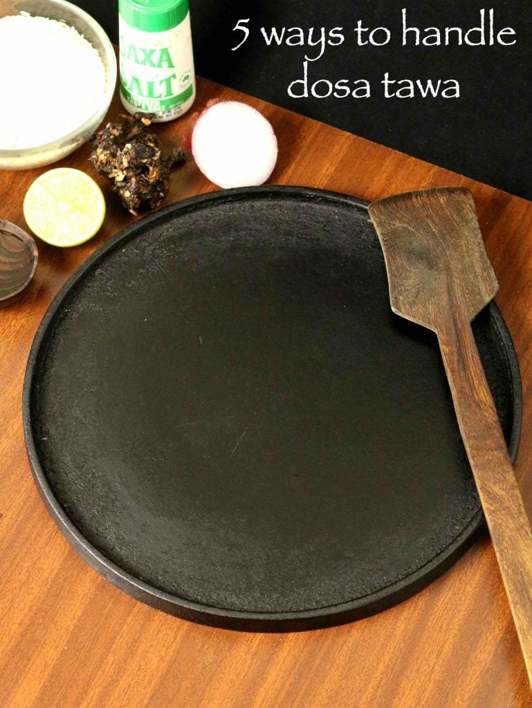 How to season iron tawa, Dosa kallu seasoning - Jeyashri's Kitchen