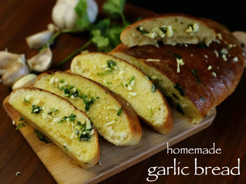 simple & easy garlic bread recipe