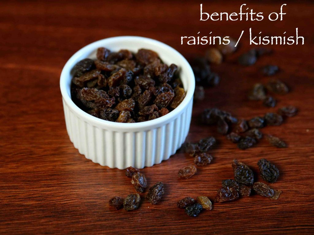 benefits of raisins - kishmish