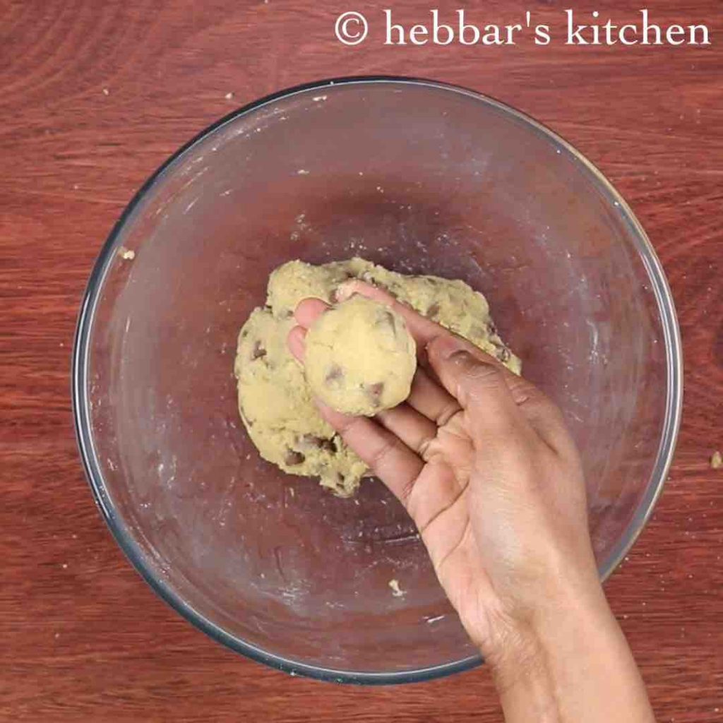 eggless choco chip cookies recipe