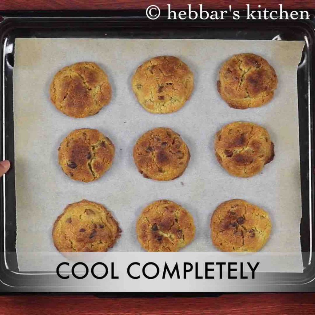 eggless choco chip cookies recipe