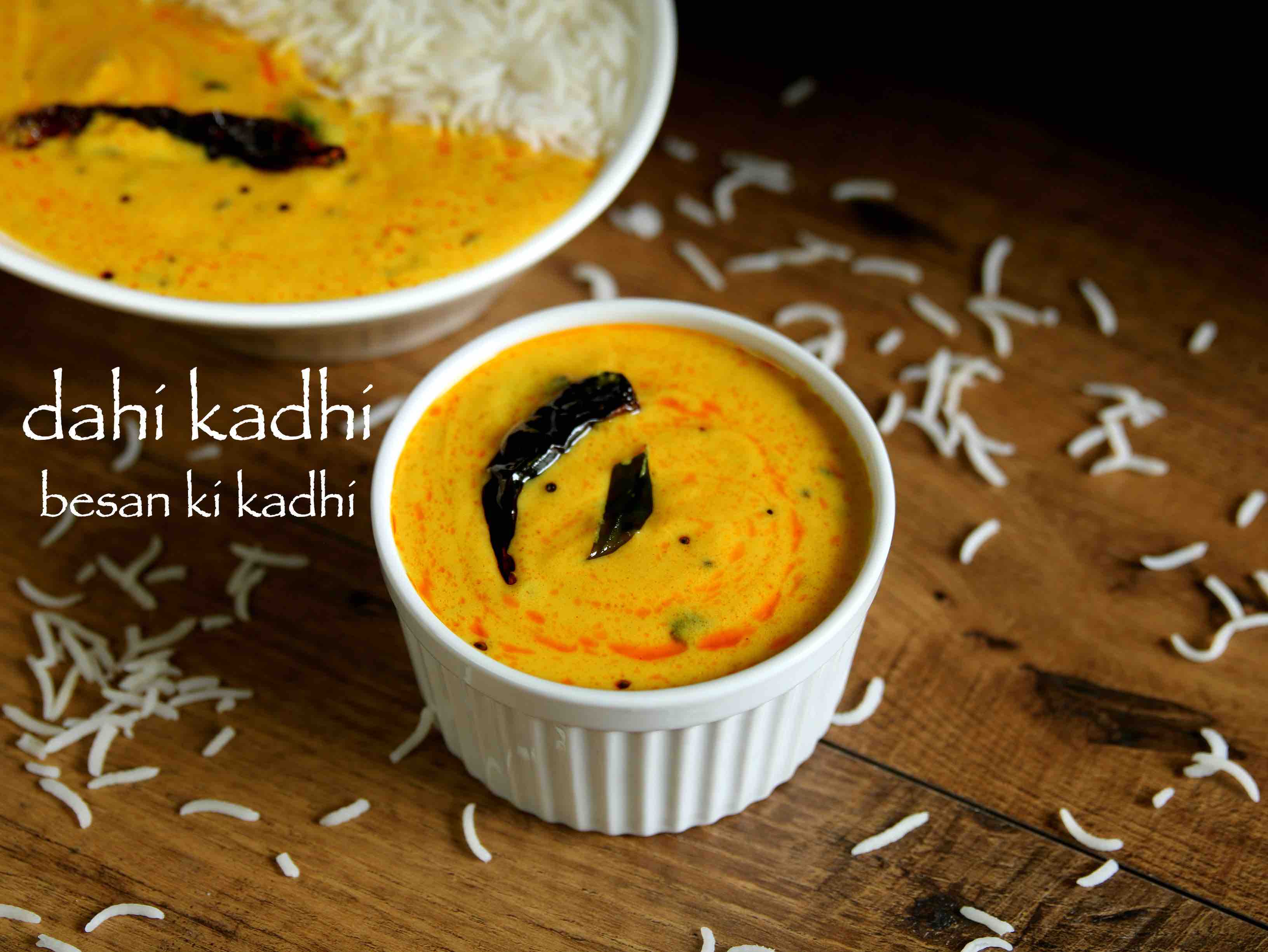 dahi kadhi recipe | kadhi chawal | rajasthani kadhi | besan ki kadhi