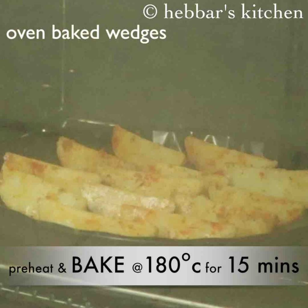 deep fried & baked potato wedges