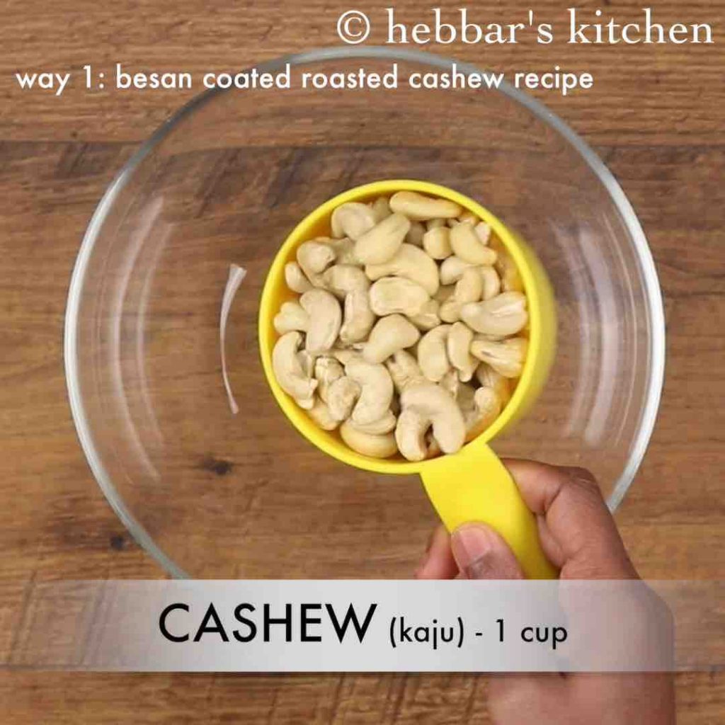 roasted cashew nuts recipe