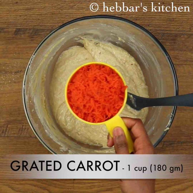 how to make easy eggless carrot cake recipe