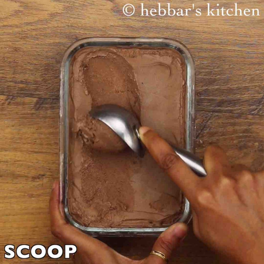 how to make eggless choco ice cream