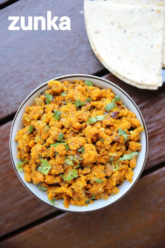 zunka recipe | jhunka recipe | marathi zunka recipe | dry pitla