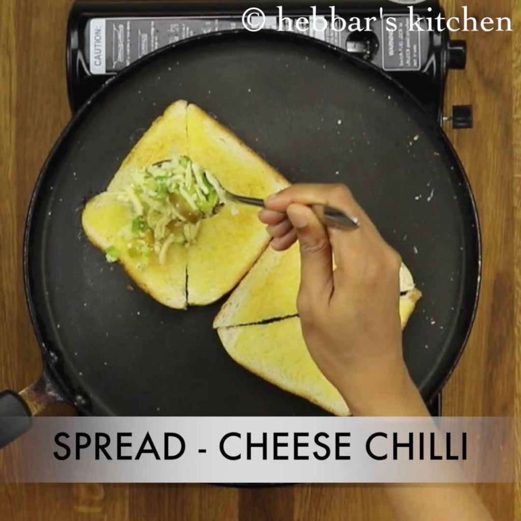 cheese chilli toast recipe on tawa 