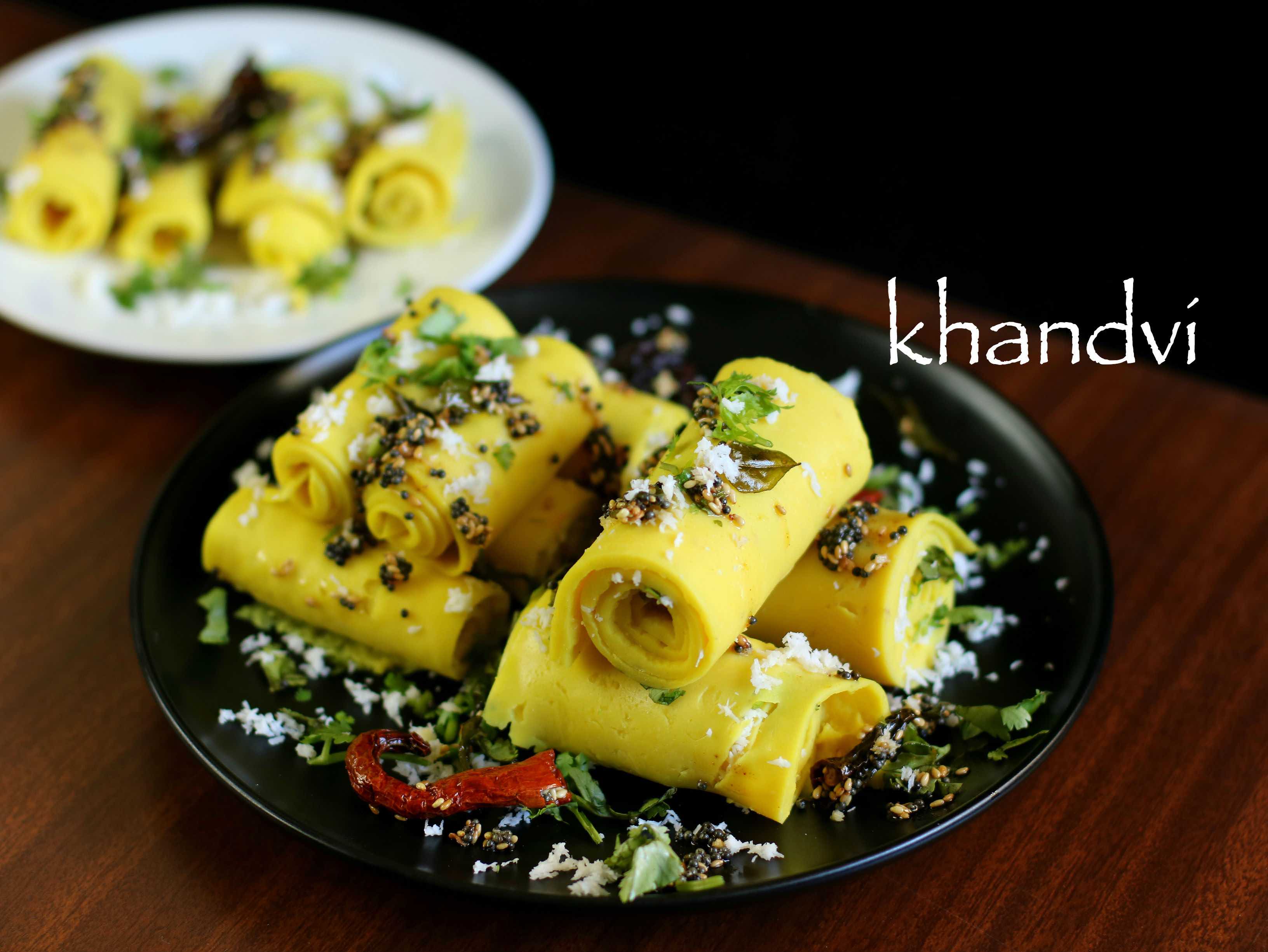 khandvi recipe | how to make gujarati khandvi in pressure cooker