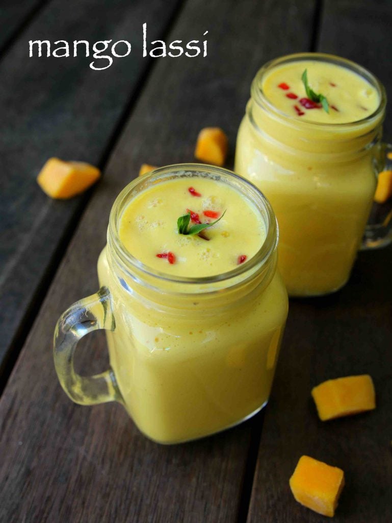 Indian Mango Lassi recipe ( Restaurant Style ) - Sandhya's Kitchen