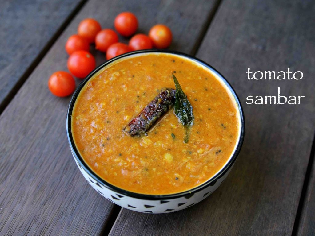 tomato sambar for idli & dosa