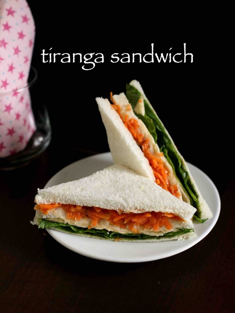 tri colour sandwich recipe