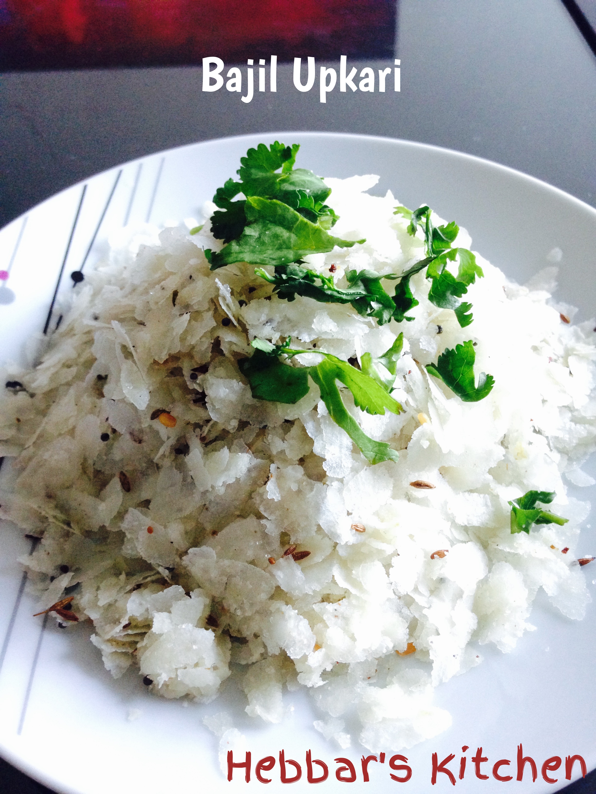 Bajil Upkari Recipe Avalakki Upkari Recipe Hebbarskitchen