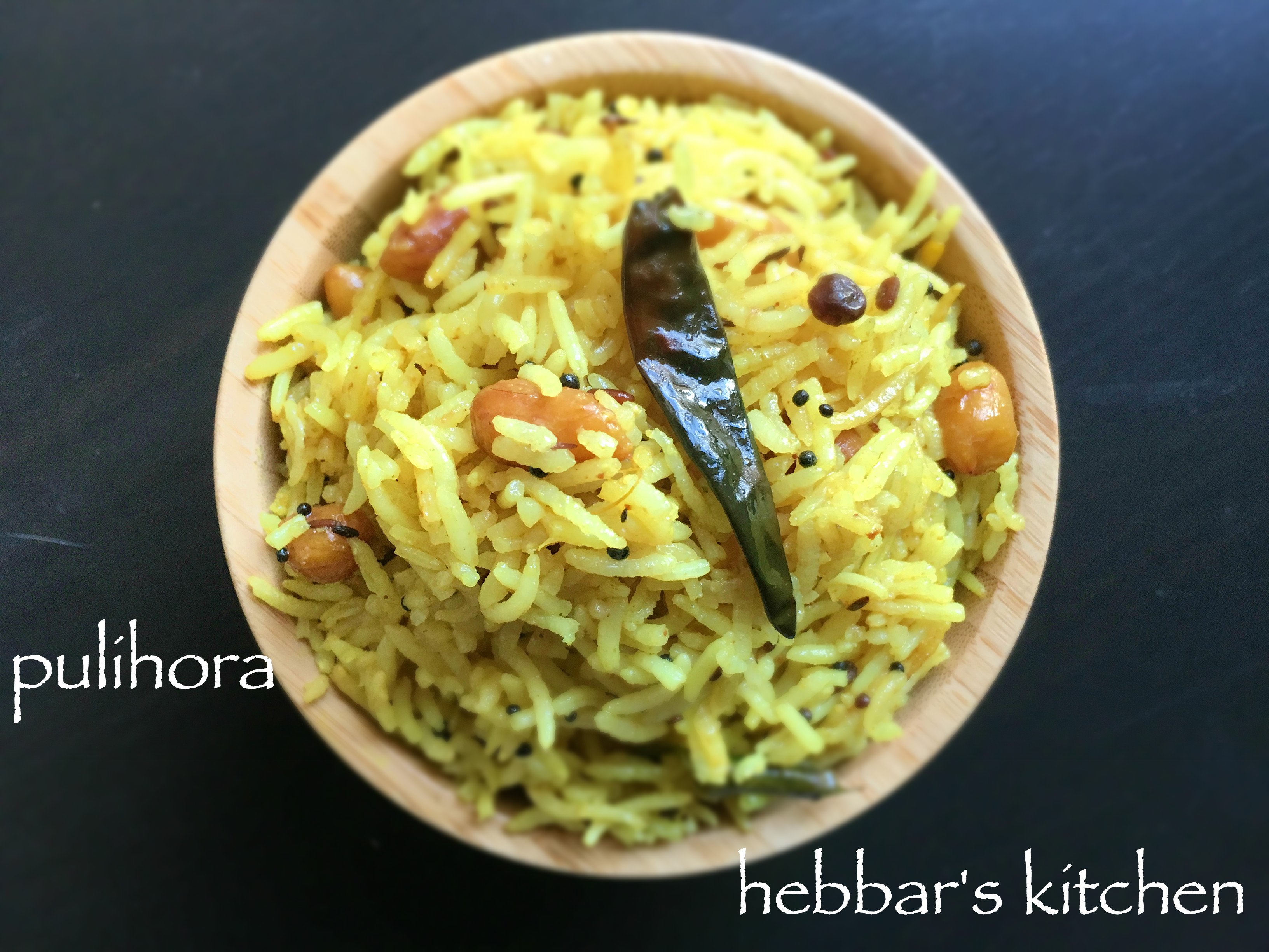 Pulihora Puliyogare Tamarind Rice Recipe Andhra Styte