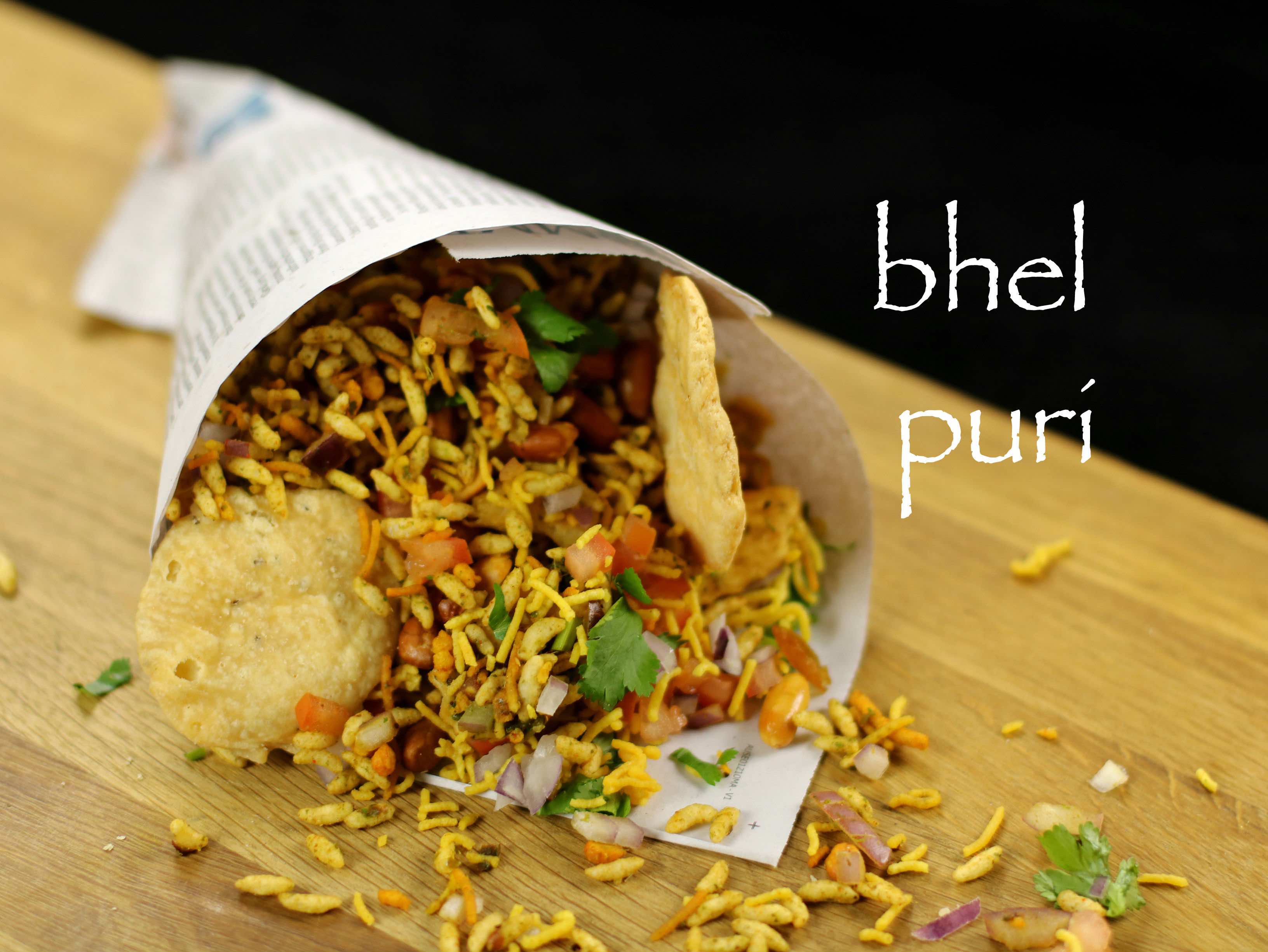 bhel puri recipe | mumbai bhelpuri recipe | bhel poori - street food of