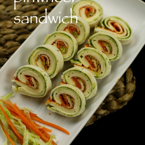 veg pinwheel sandwich