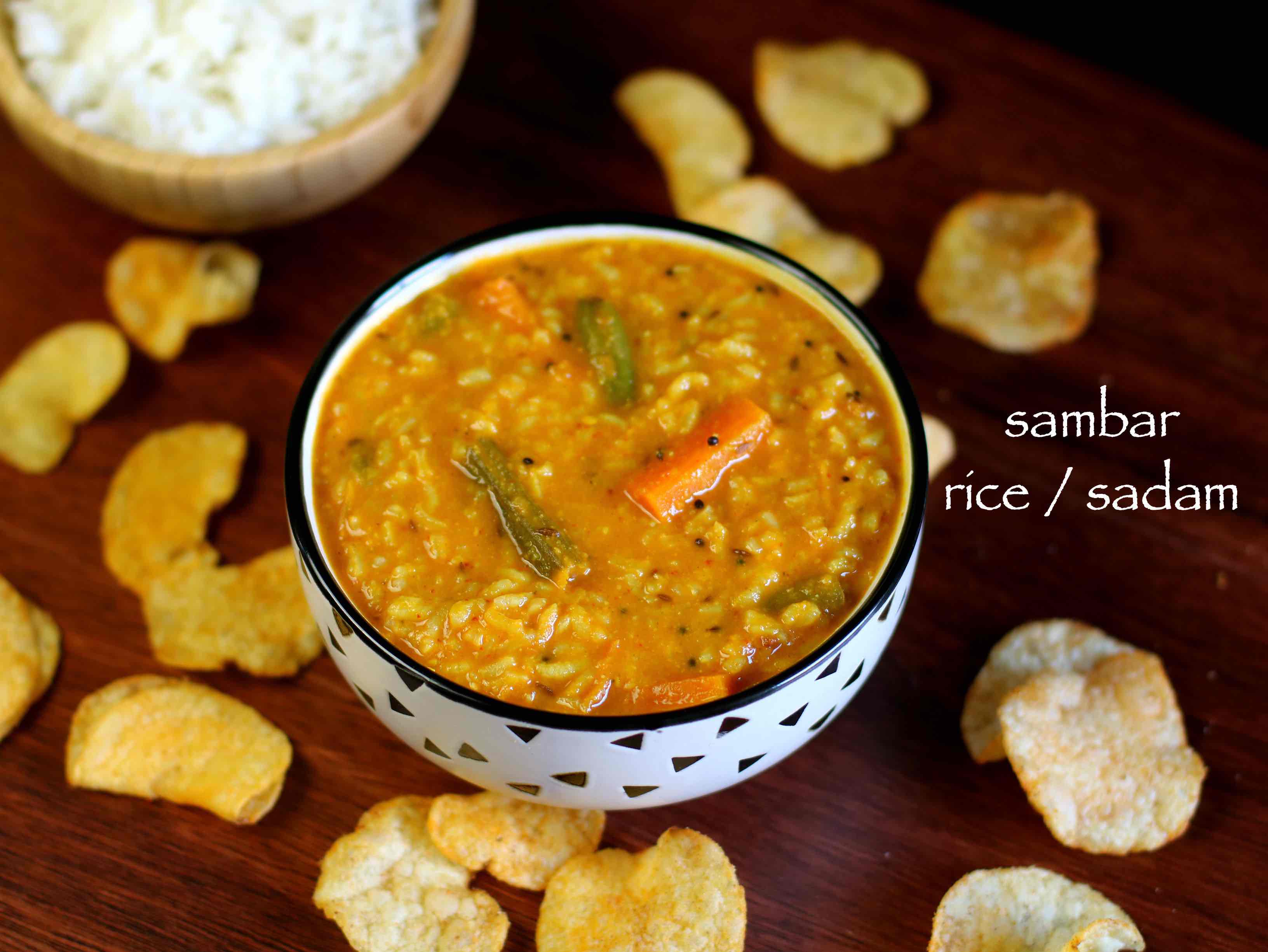 sambar rice recipe sambar sadam recipe hotel style