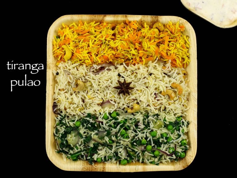 tiranga pulao recipe | tiranga rice recipe | tri-colour rice recipe