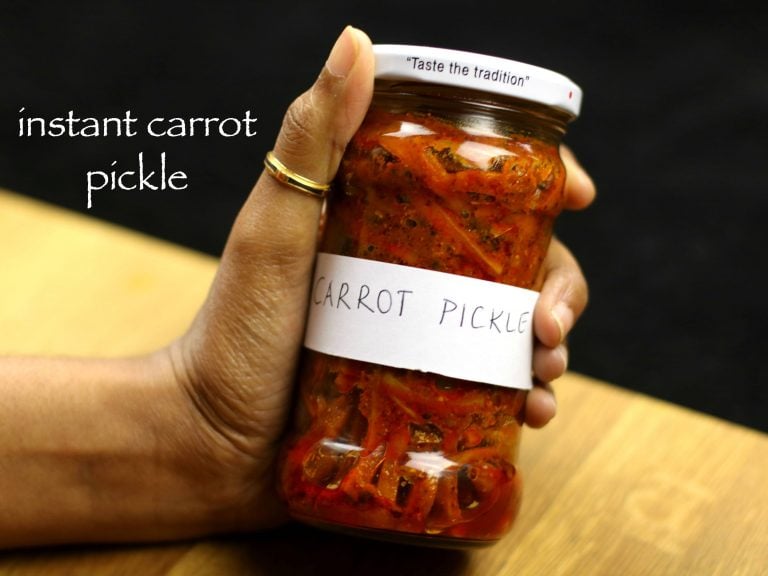 carrot pickle recipe | gajar ka achar | instant carrot pickle recipe