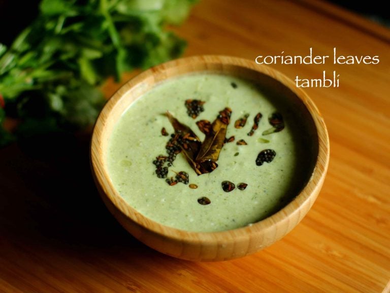 coriander leaves tambli recipe | kottambari soppu tambuli recipe