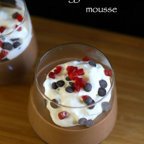 eggless chocolate mousse