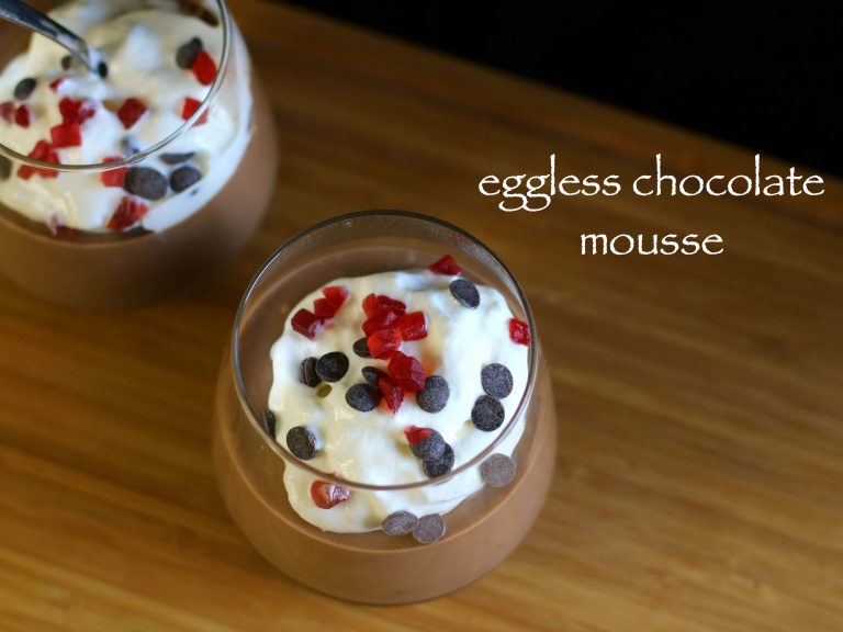 eggless chocolate mousse recipe | chocolate mousse without egg recipe