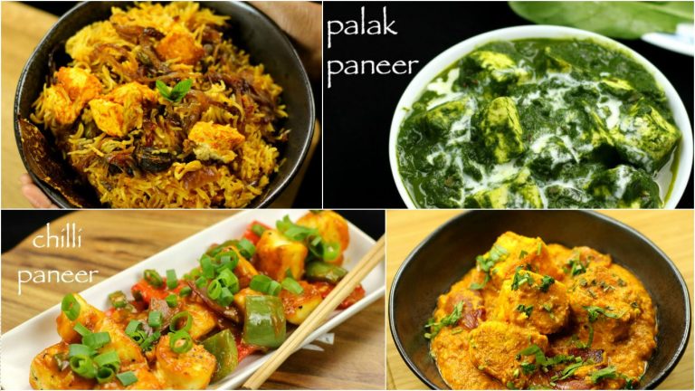paneer recipes | indian paneer recipes | paneer curries recipes