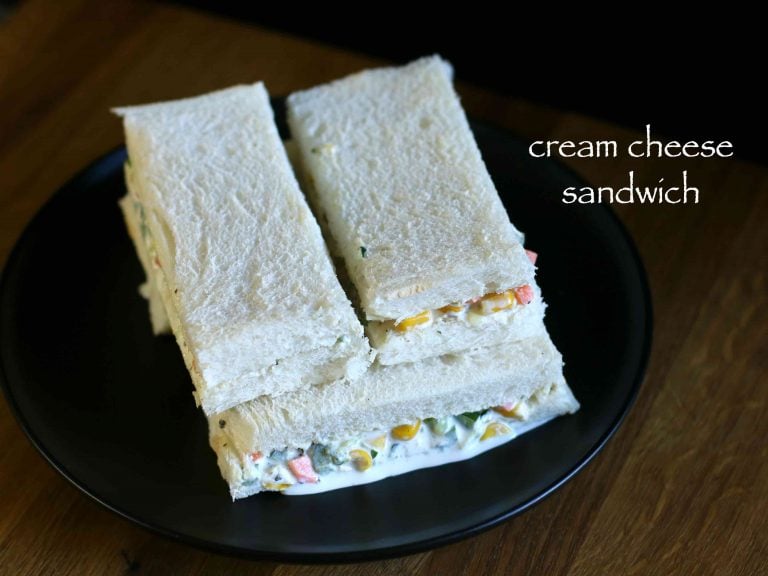 cheese sandwich recipe | veg cream cheese sandwich recipe