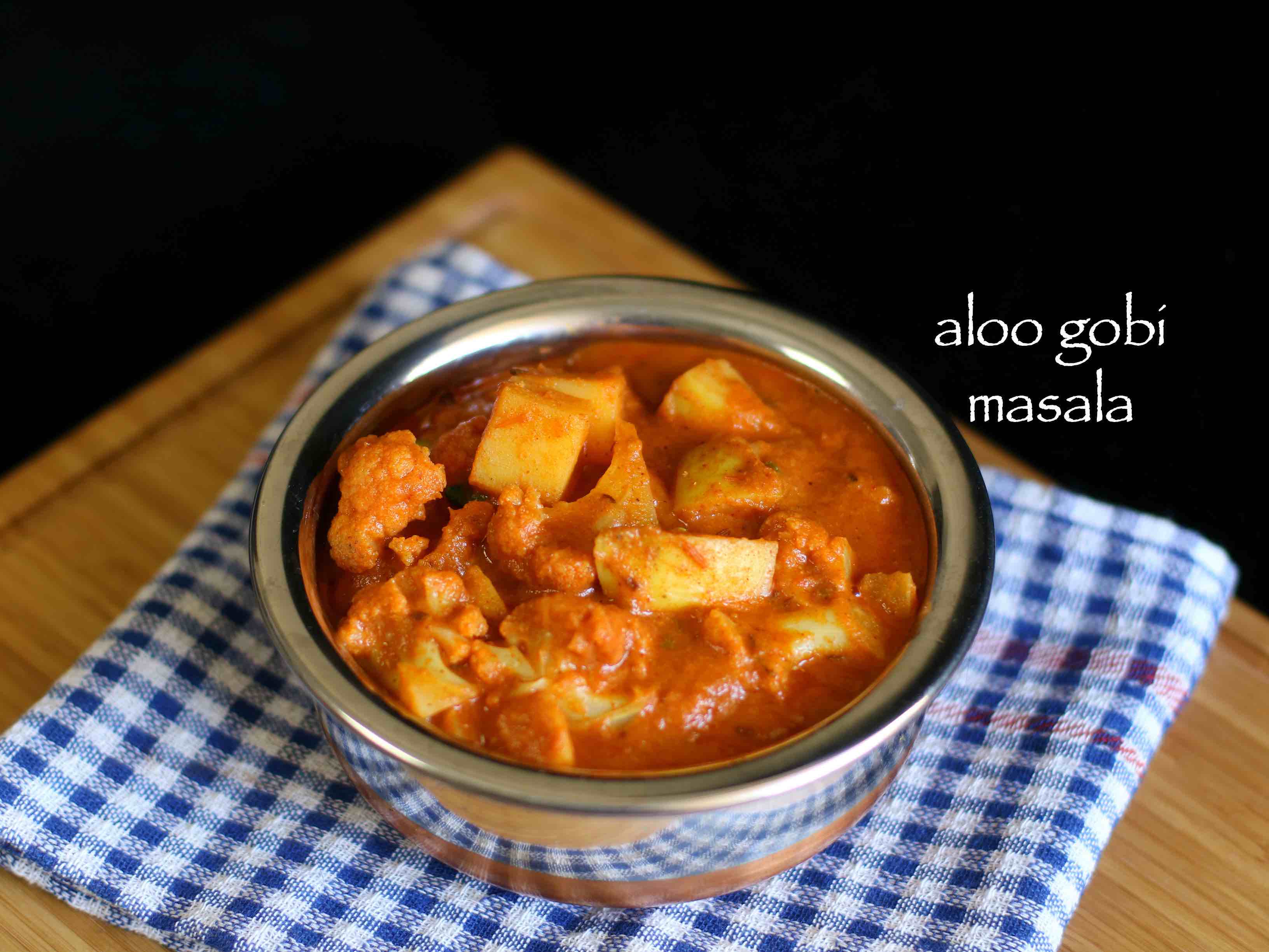 Aloo gobi masala recipe  how to make aloo gobi curry 