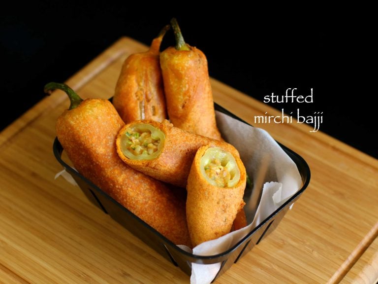 ಸ್ಟಫ್ಡ್ ಮೆಣಸಿನಕಾಯಿ ಬಜ್ಜಿ ರೆಸಿಪಿ | stuffed mirchi bajji in kannada