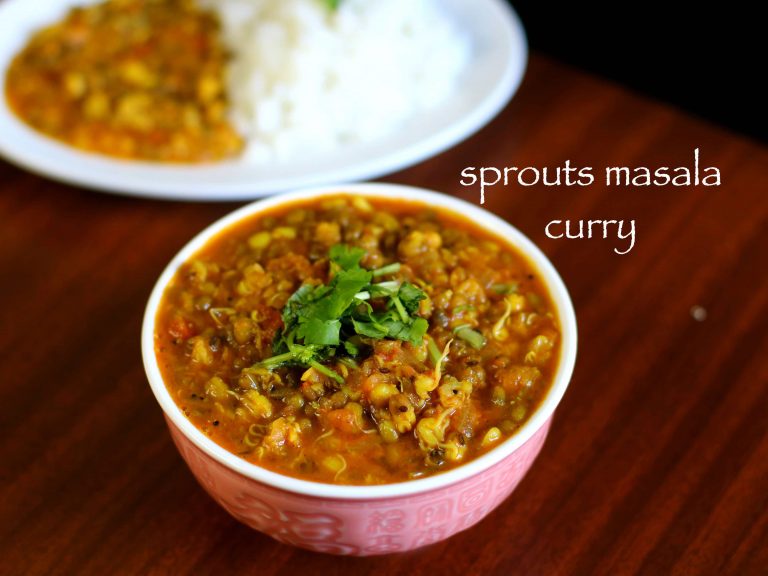 स्प्राउट्स करी रेसिपी | sprouts curry in hindi | अंकुरित मूंग की सब्जी