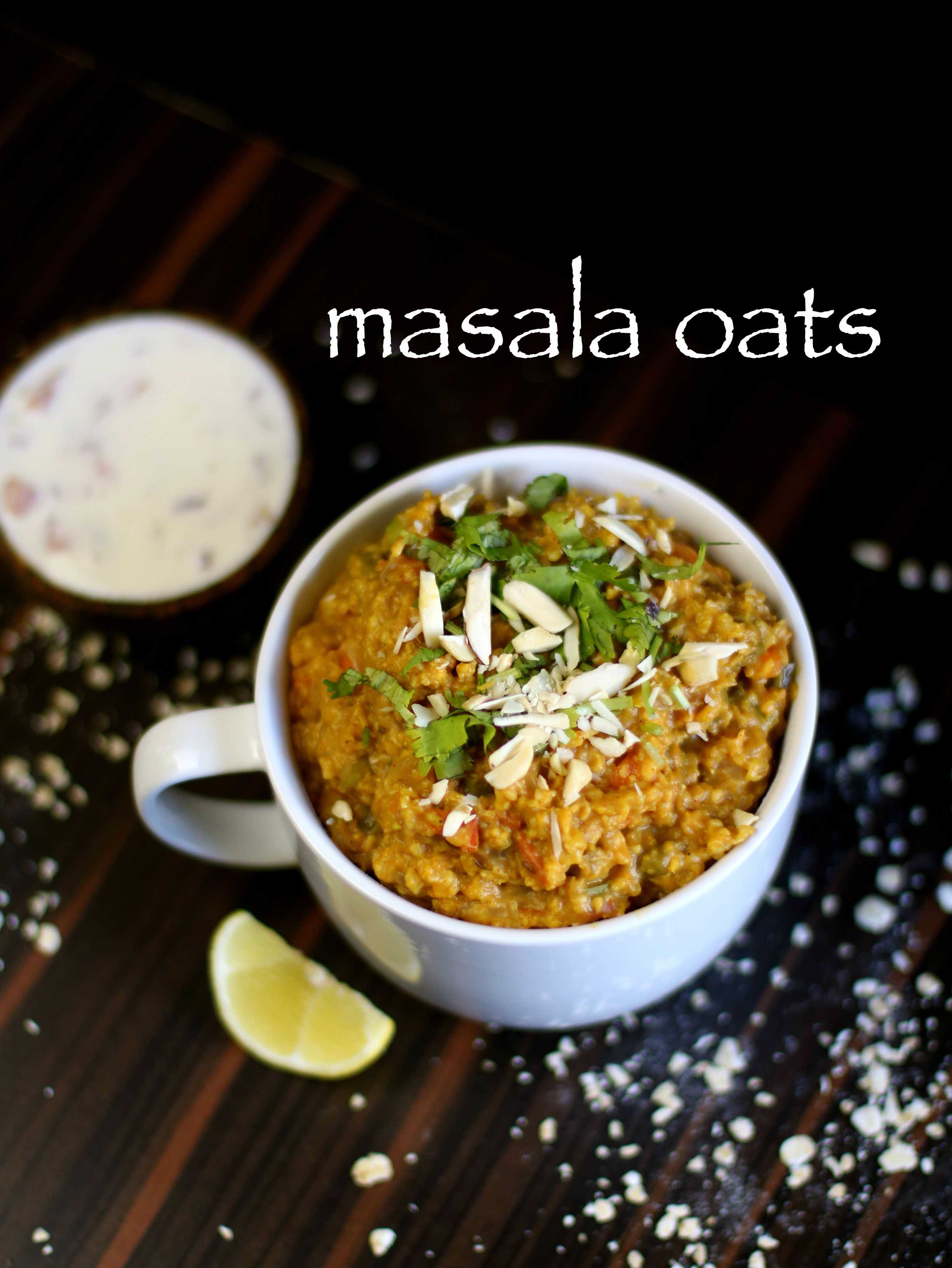 masala oats recipe | easy homemade veg masala oats upma