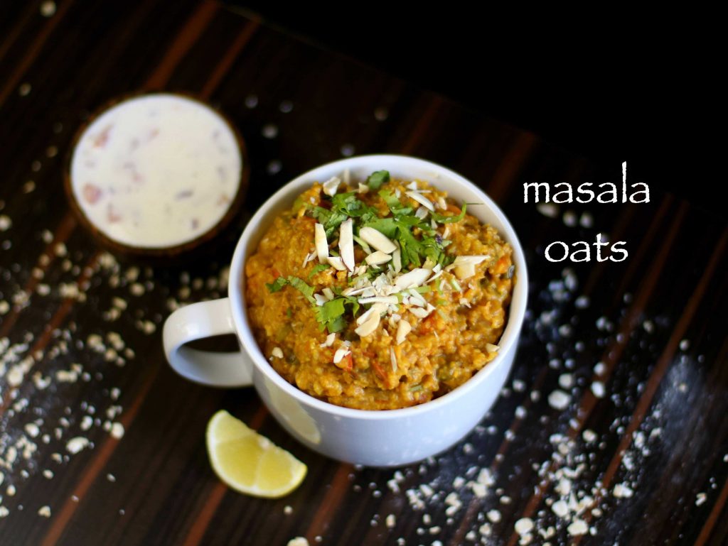 easy homemade veg masala oats upma