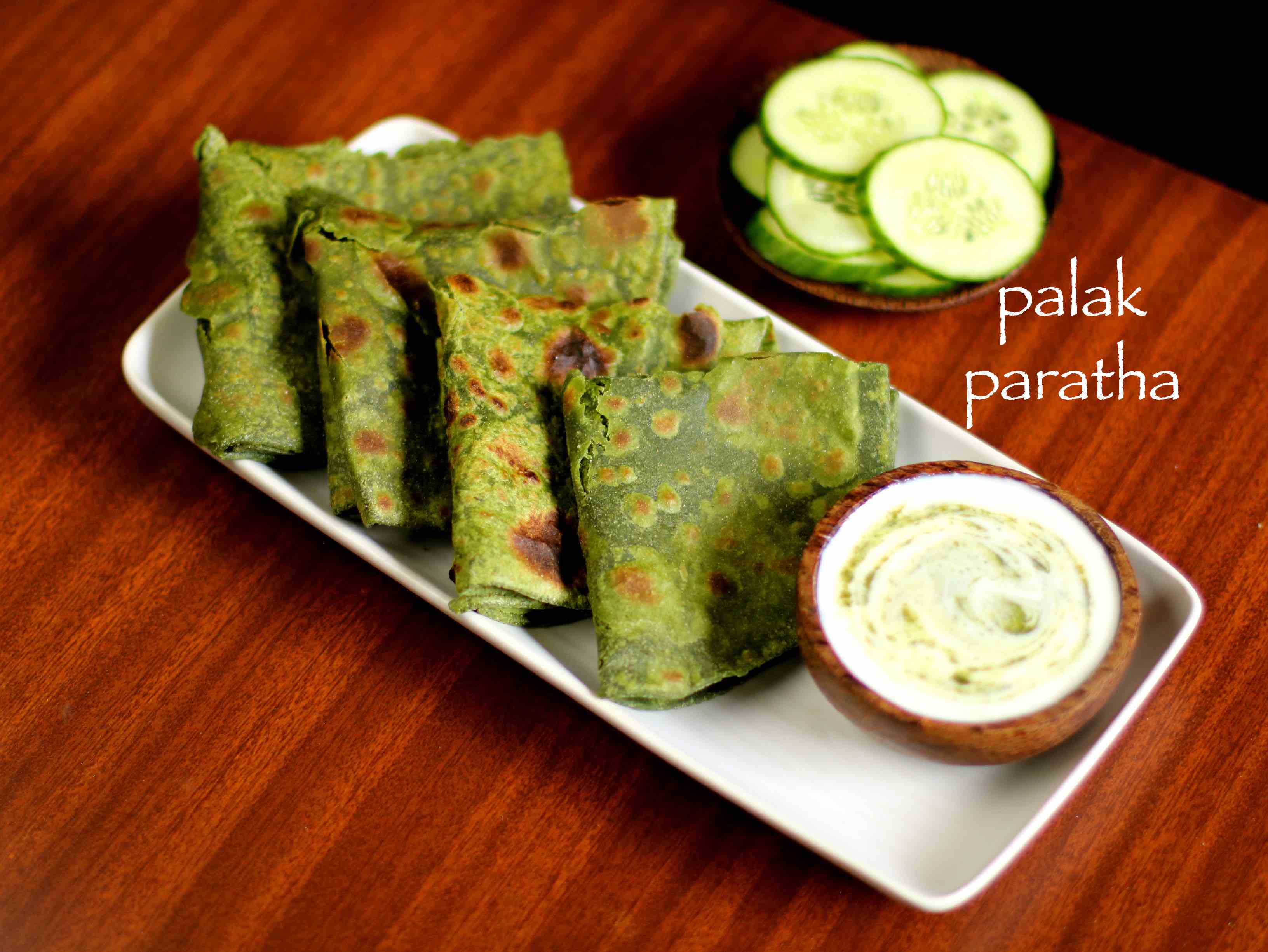 Healthy Palak Paratha Recipe - Spinach Paratha Recipe | Kanak's Kitchen