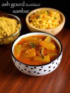 ash gourd sambar recipe