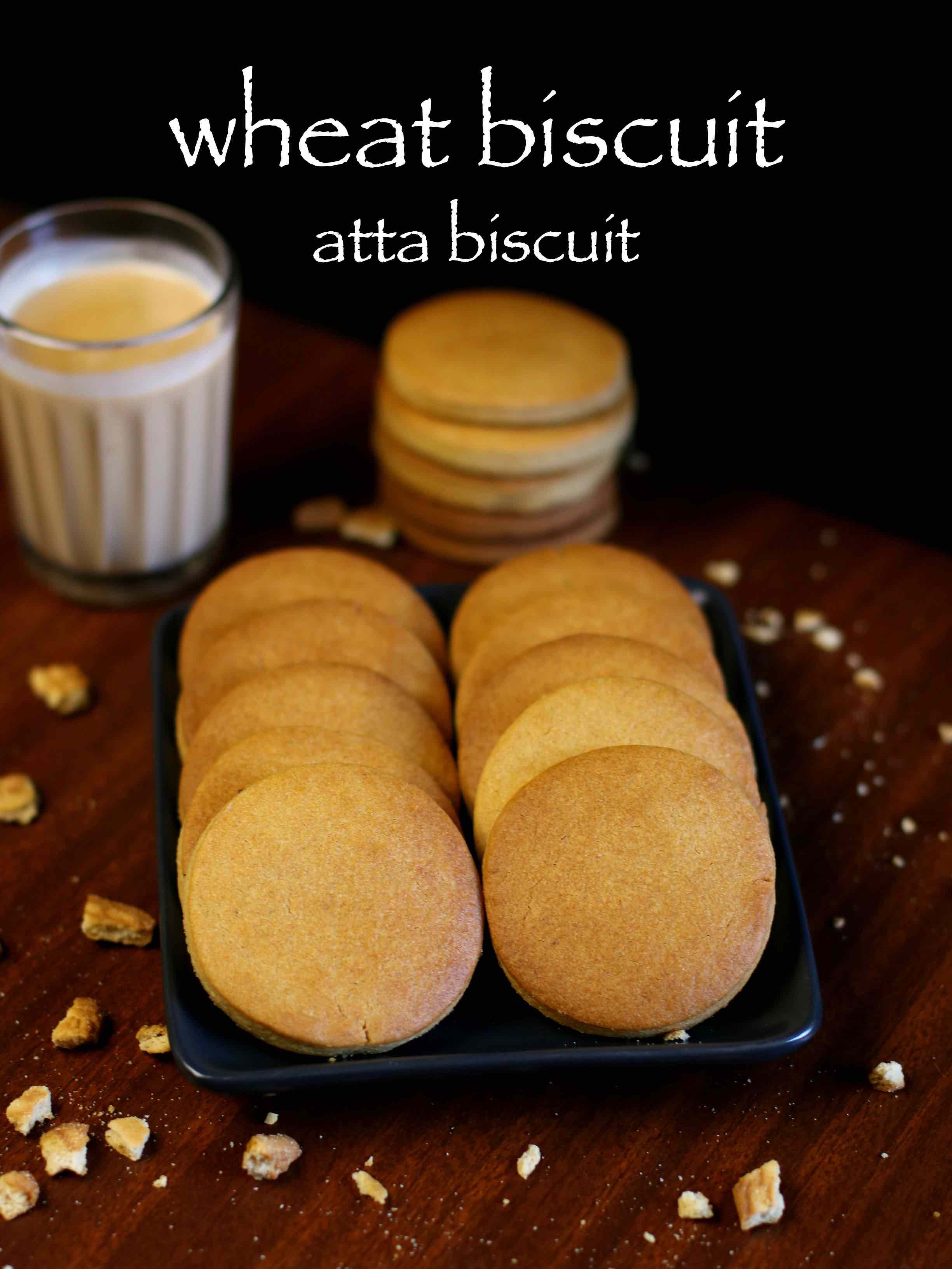 biscuit recipe | atta biscuits recipe | wheat biscuits recipe