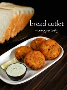 crunchy vegetable bread cutlets recipe