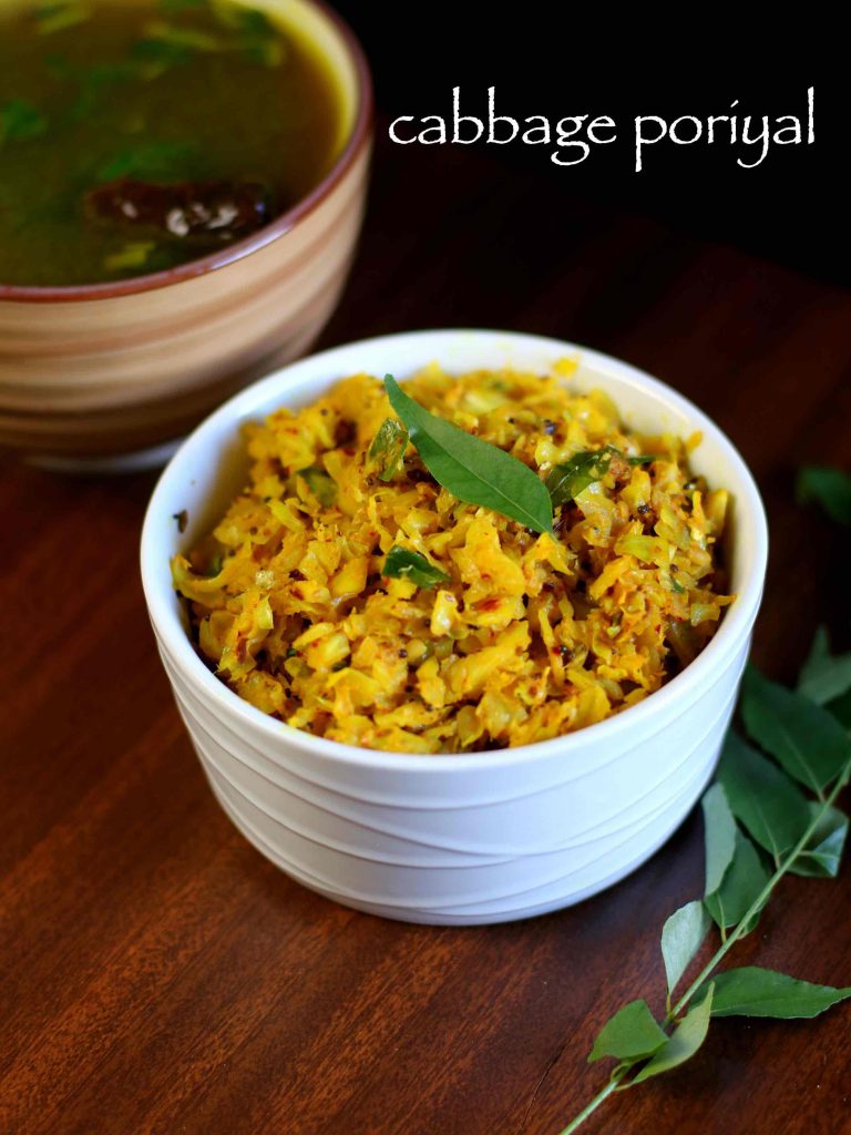 cabbage poriyal