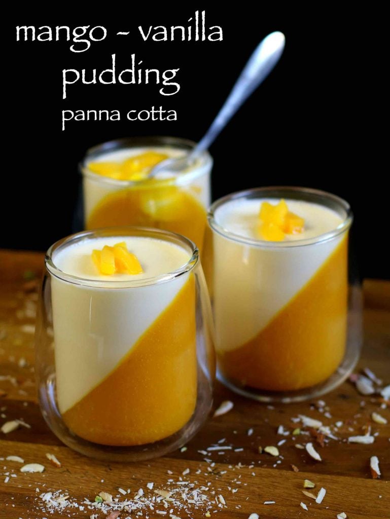 mango pudding dessert