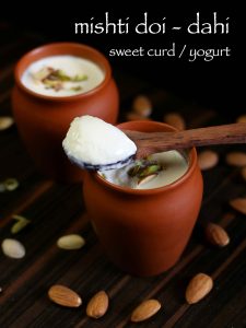 bengali sweet yoghurt or curd recipe