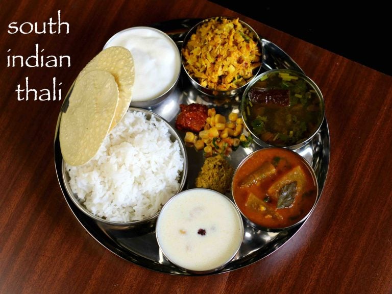south indian thali recipe | veg south indian lunch menu ideas