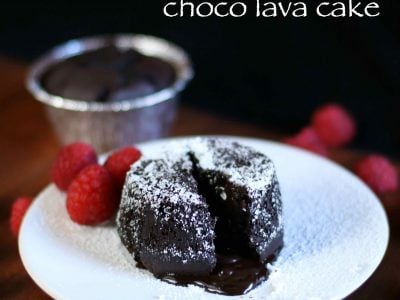 eggless molten choco lava cake recipe