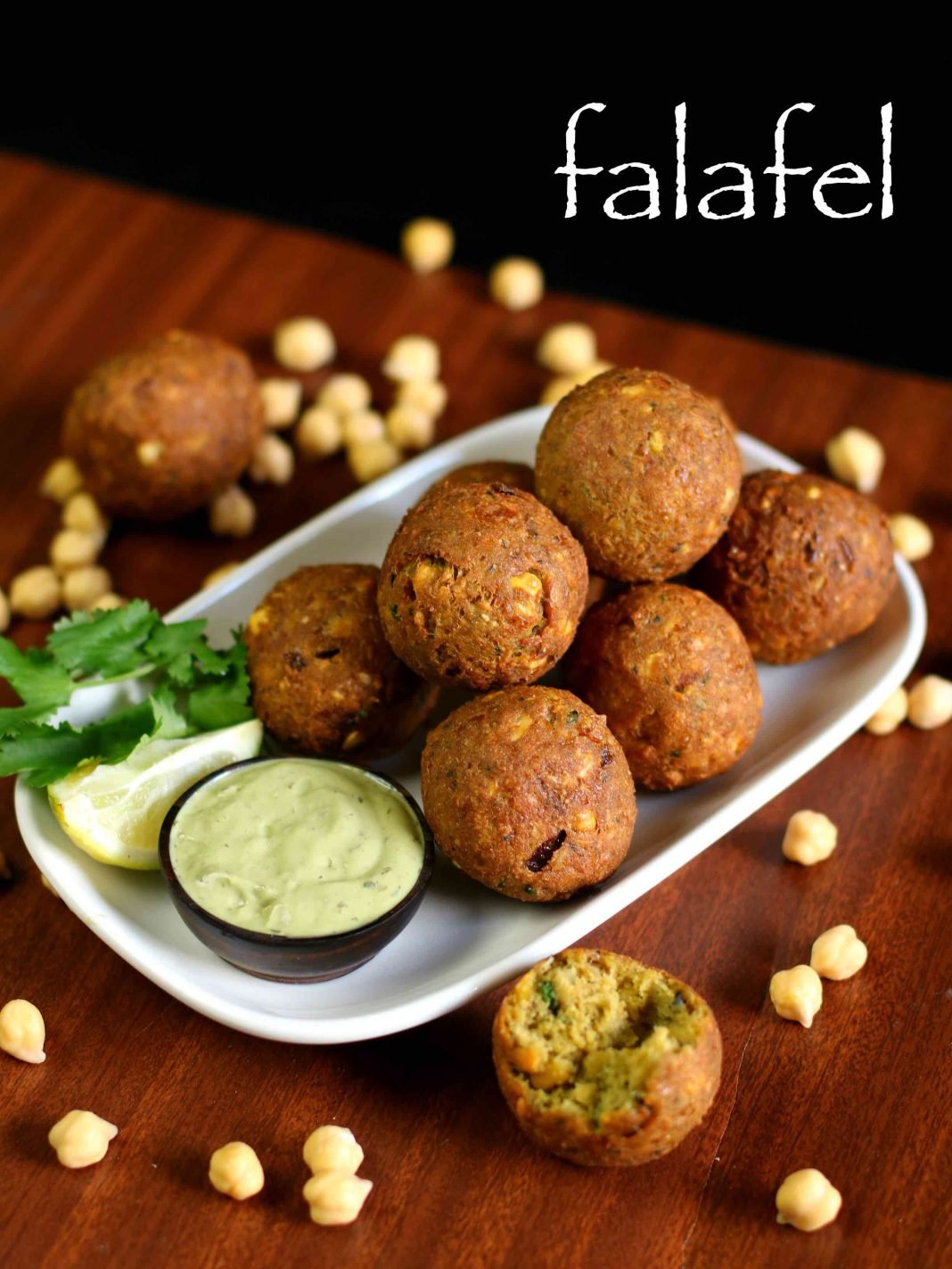 falafel recipe | easy falafel balls | how to make chickpea falafel