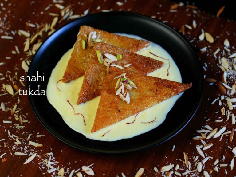 shahi tukda or shahi tukra recipe | hyderabadi double ka meetha recipe