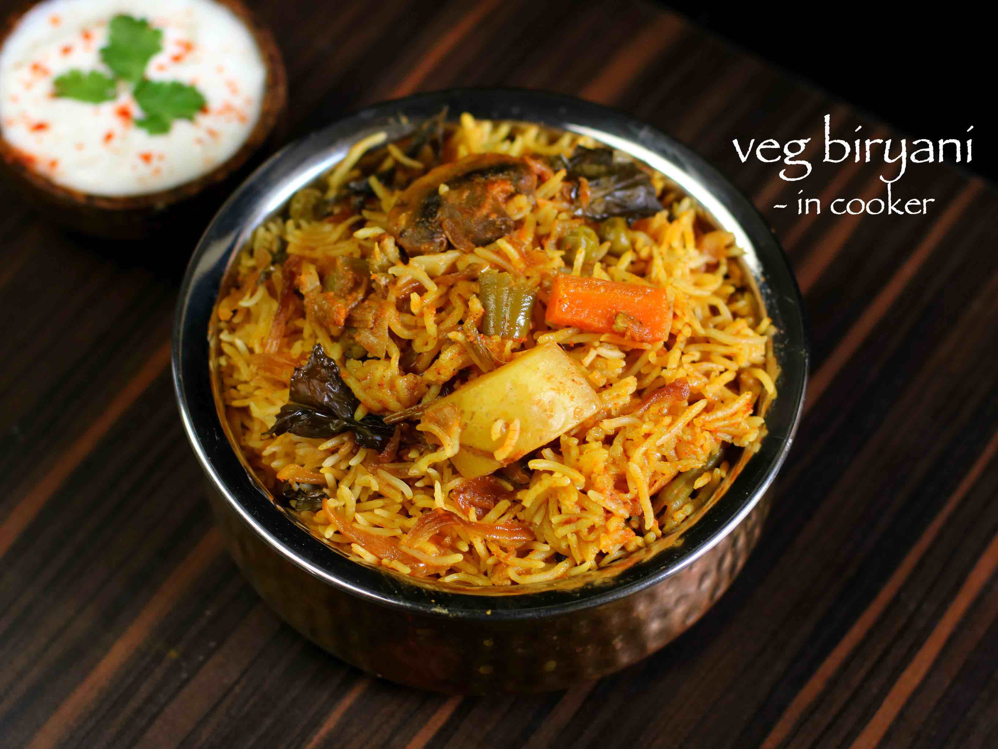 veg biryani in cooker  how to make vegetable biryani recipe in cooker